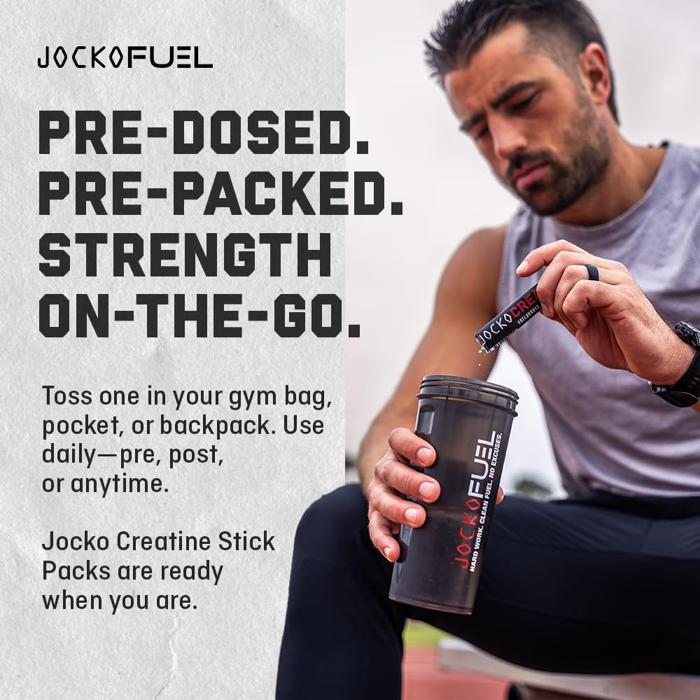 Jocko Fuel Creatine Stick Packs daily-use reminder for consistent supplementation