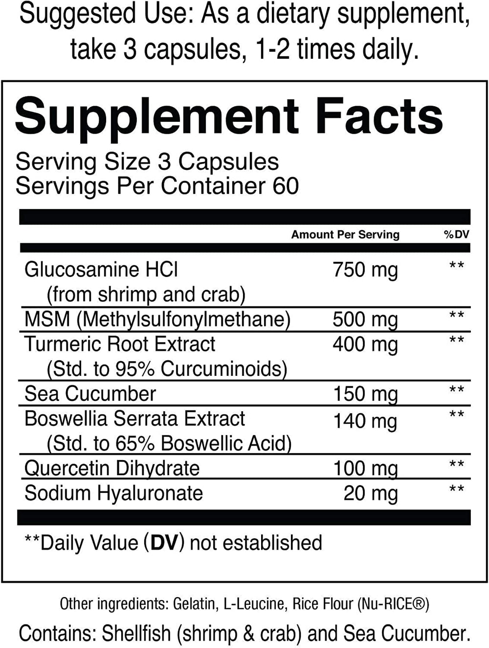 Jocko Fuel glucosamine MSM capsules close-up supporting mobility.