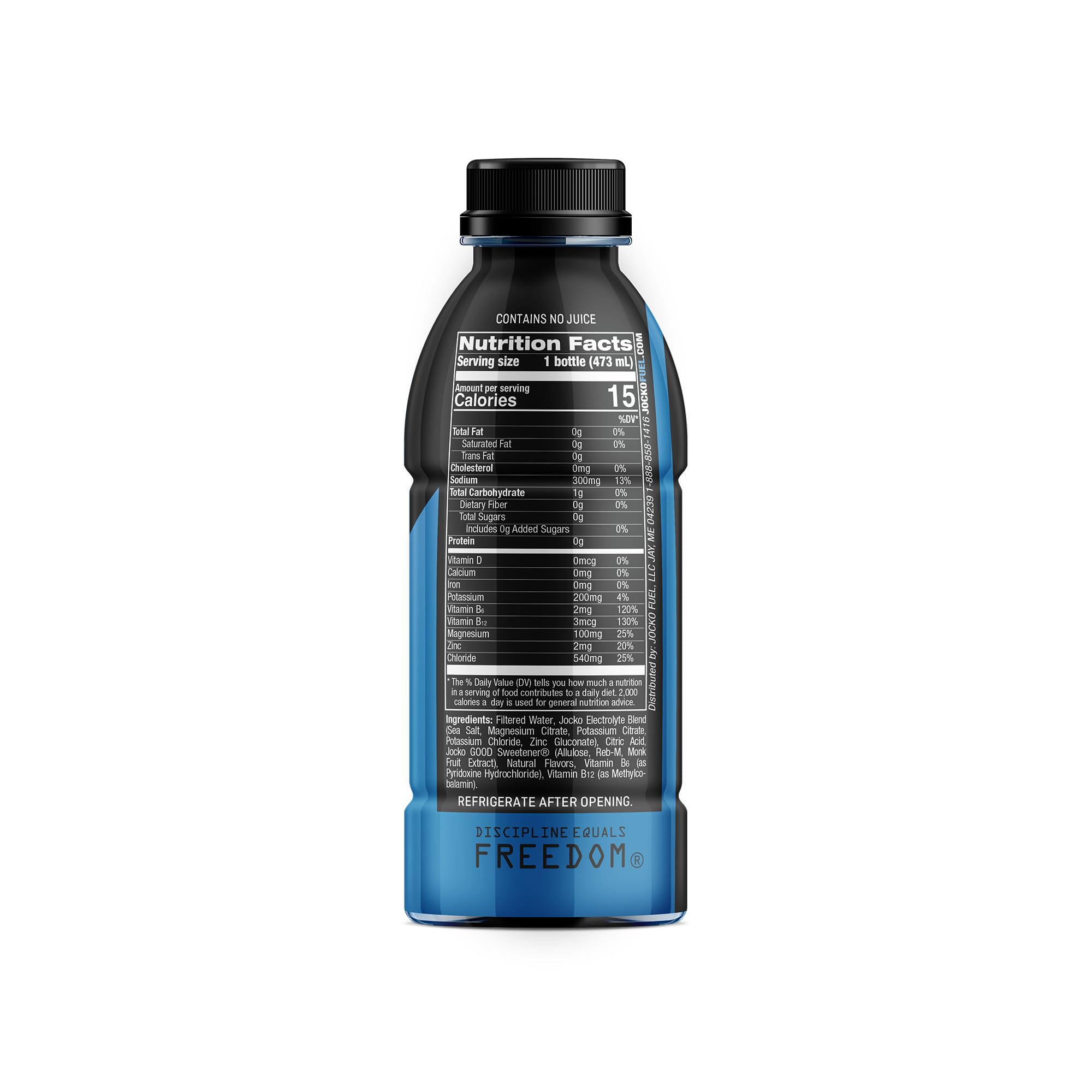Hydrate blue raspberry glass beside gym setup for workouts
