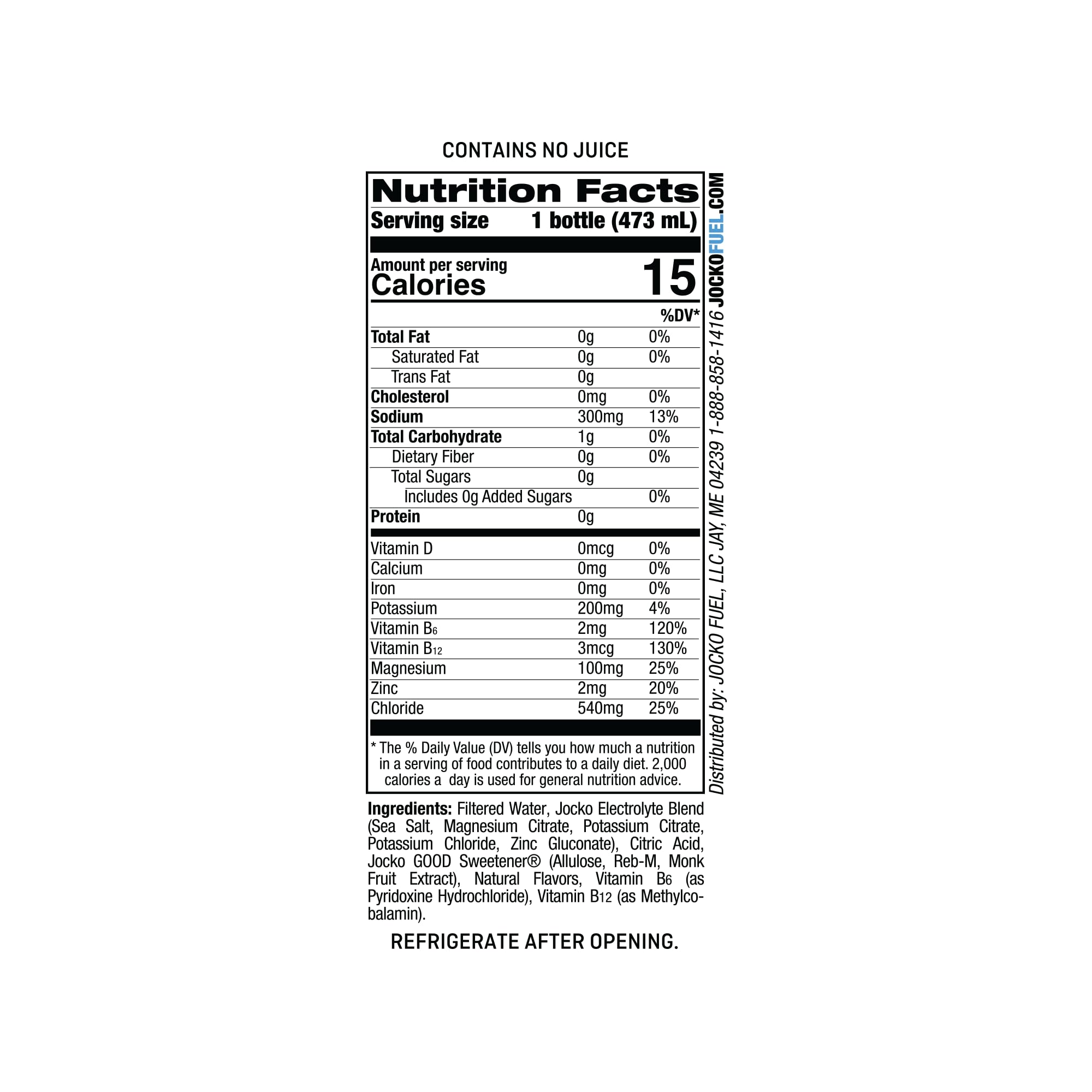 Jocko Fuel Hydrate blue raspberry 12-pack box shown for athletes