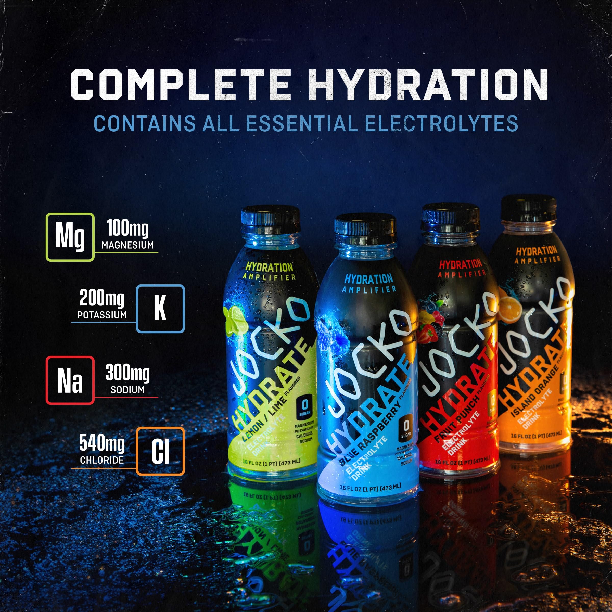 Jocko Hydrate bottle on track field sidelines
