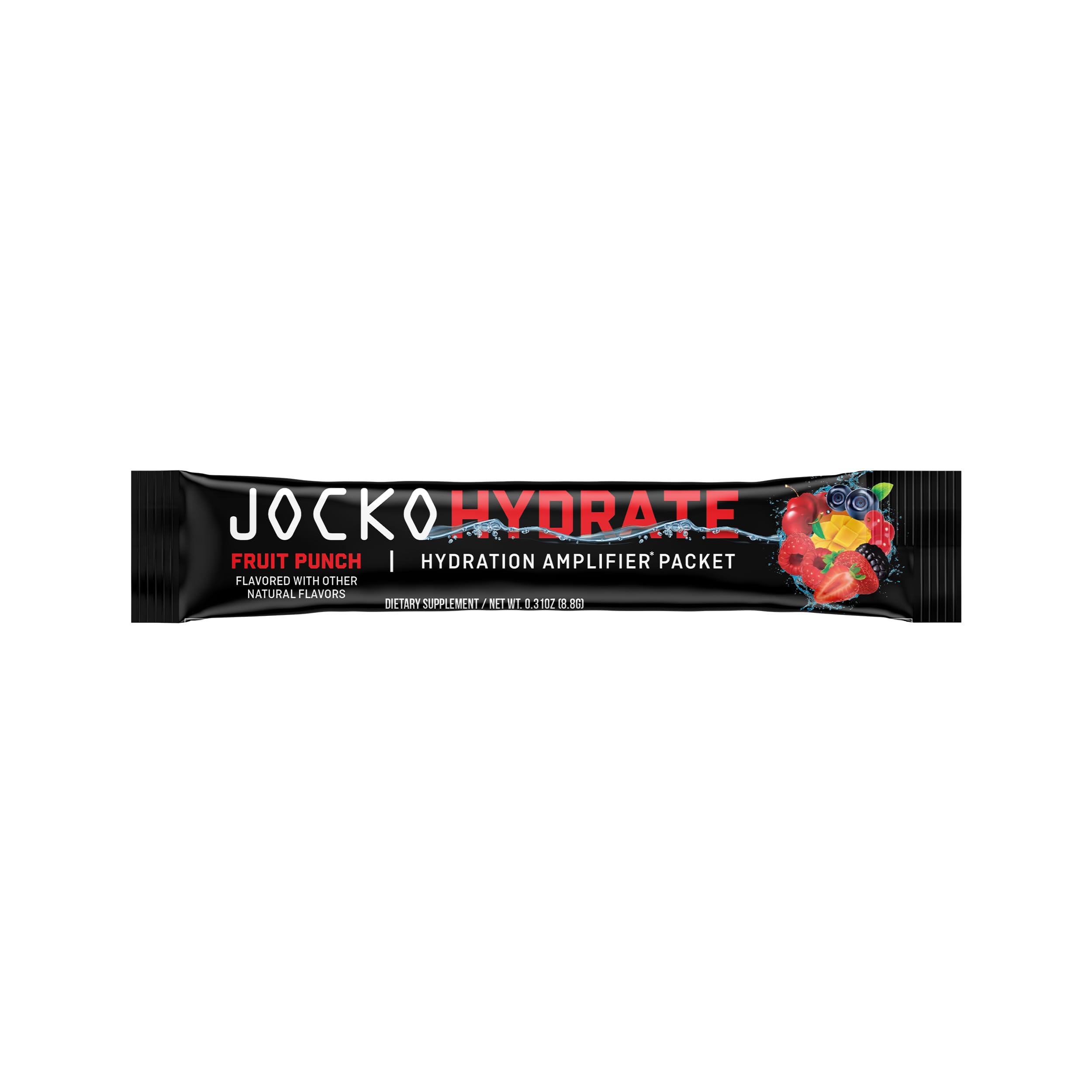 Jocko Fuel Hydrate bottle-ready mix dissolves quickly for post-workout hydration.