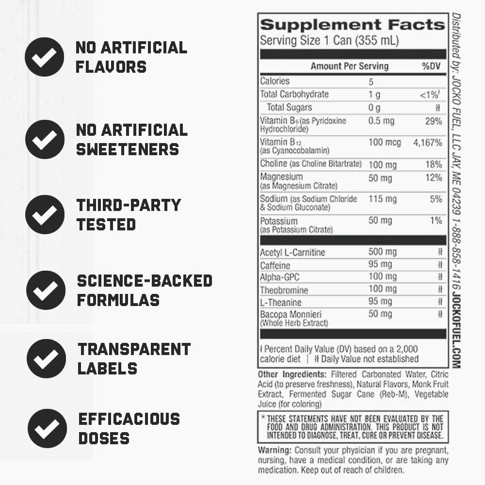 Jocko GO Nitro Pop can angle shows label detail and keto vibe.