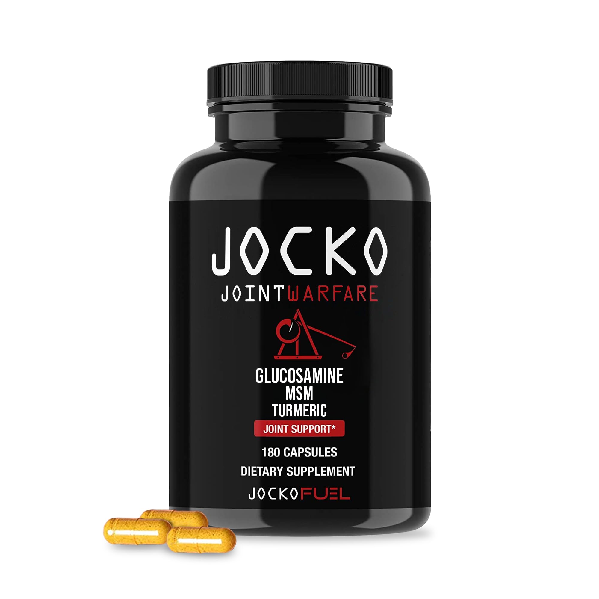 Jocko Fuel Joint Support bottle with capsules for mobility and comfort.