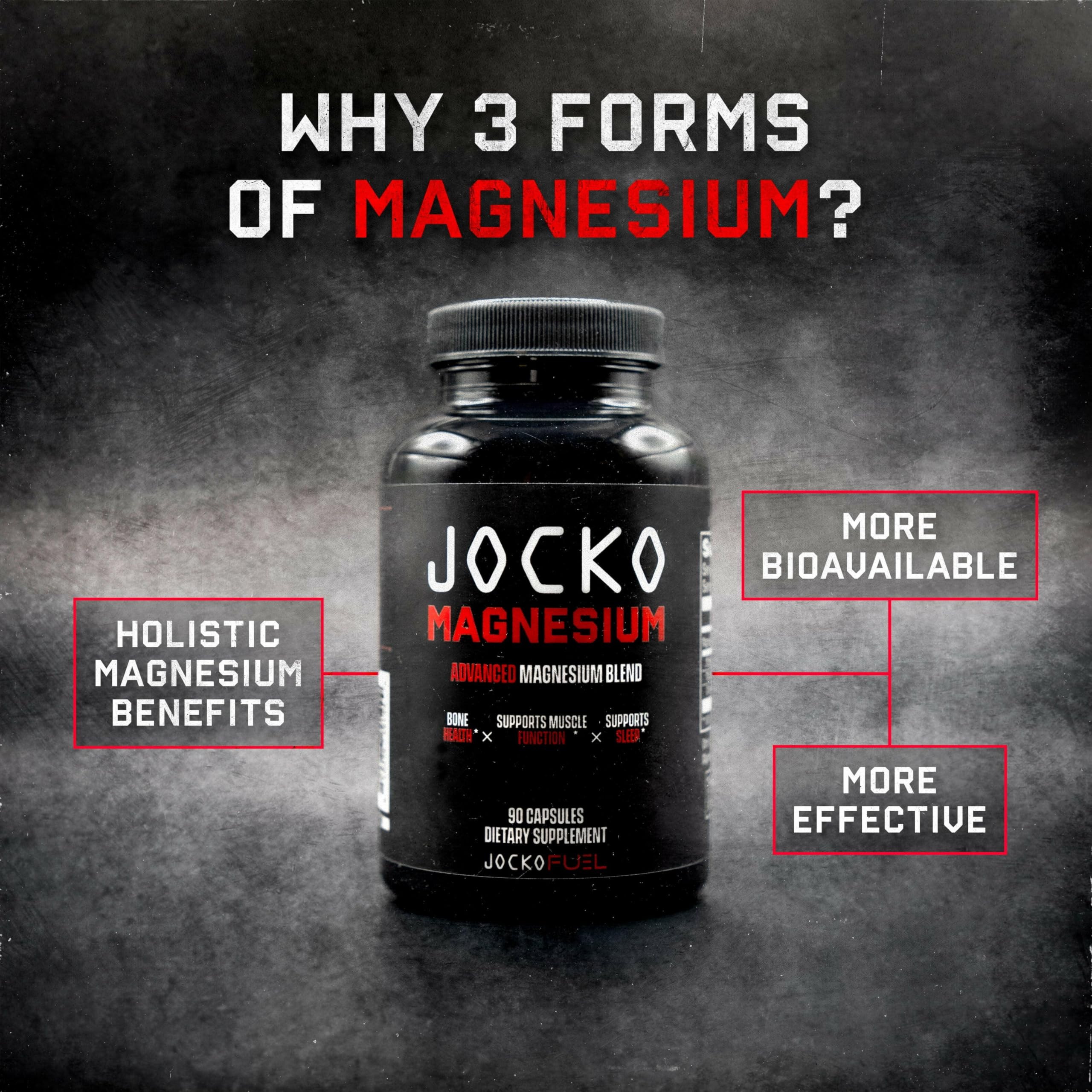 Jocko Fuel Magnesium Complex tablets supporting bone health during daily life.