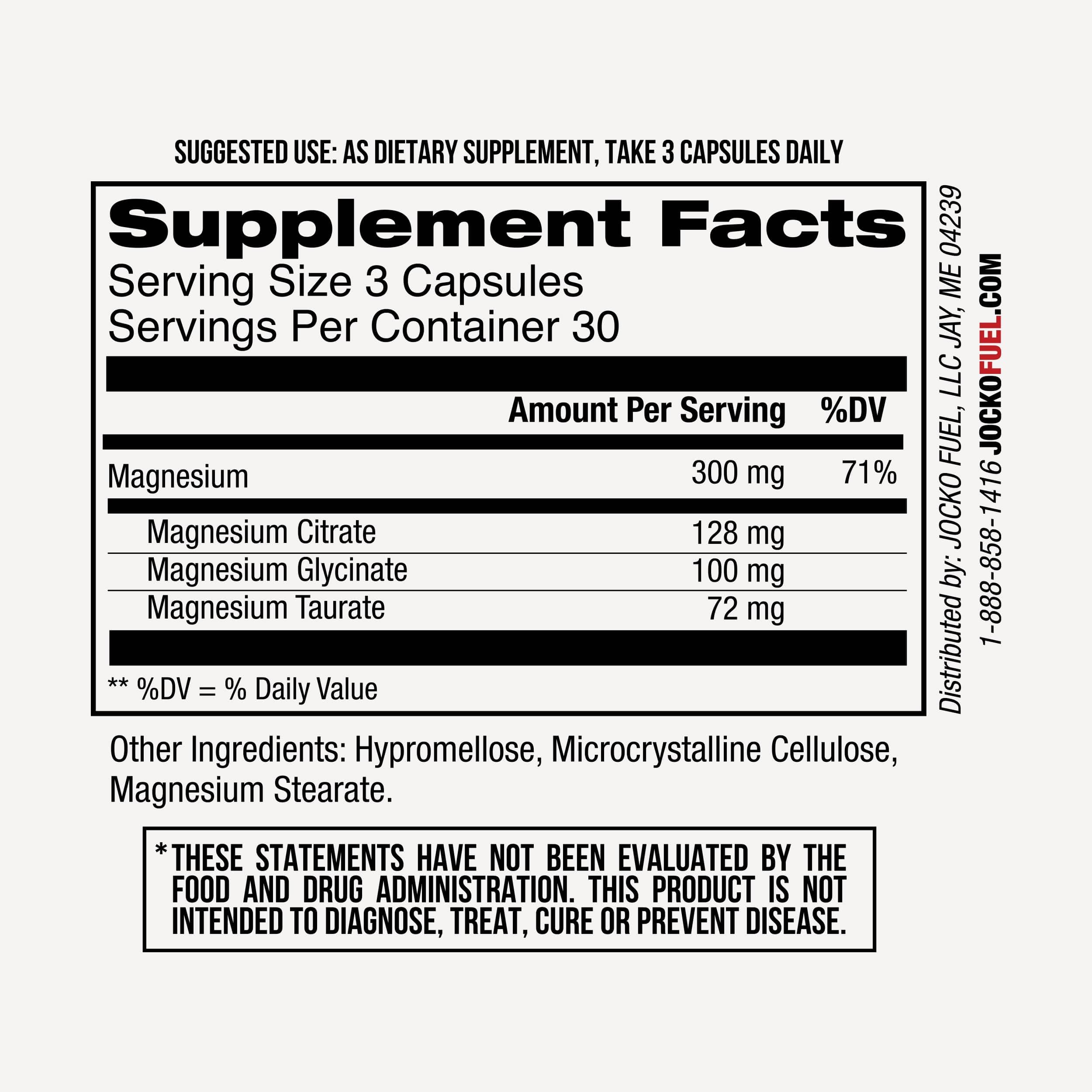 Jocko Fuel Magnesium Complex bottle with glass supports relaxed muscles during daily activities.
