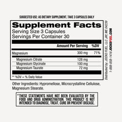 Jocko Fuel Magnesium Complex bottle with glass supports relaxed muscles during daily activities.