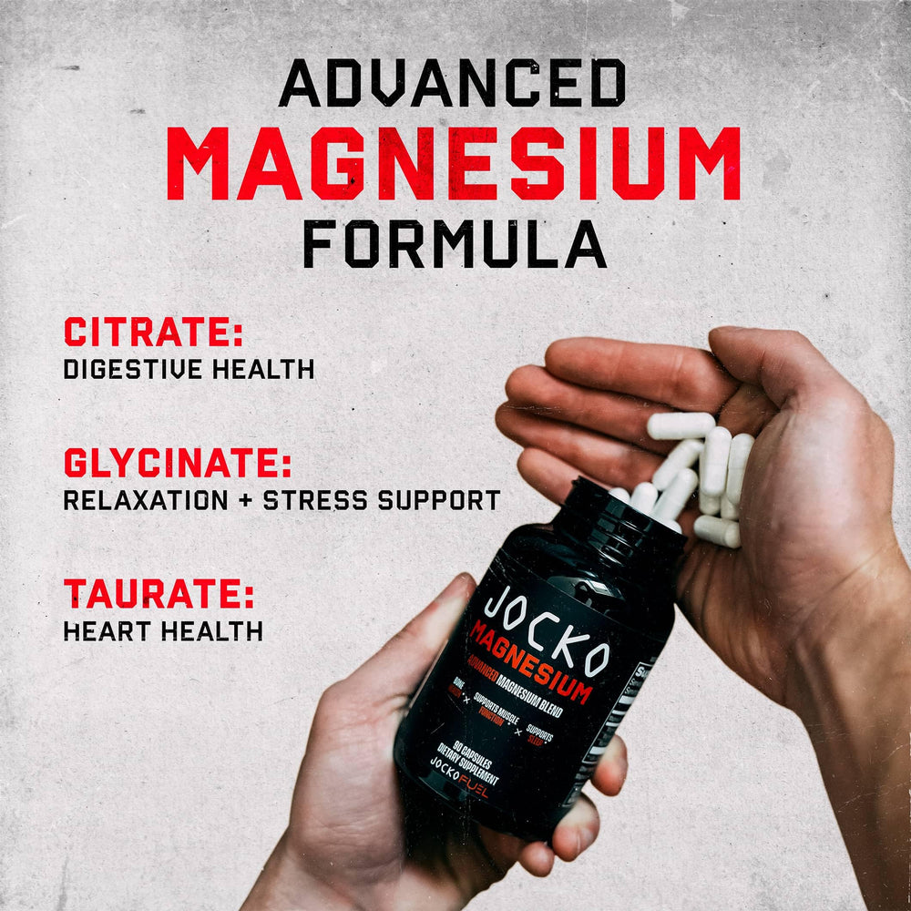 Jocko Fuel Magnesium Complex sleep support near bedside.