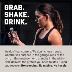 No sugar graphic highlights the sugar-free Mö lk option.