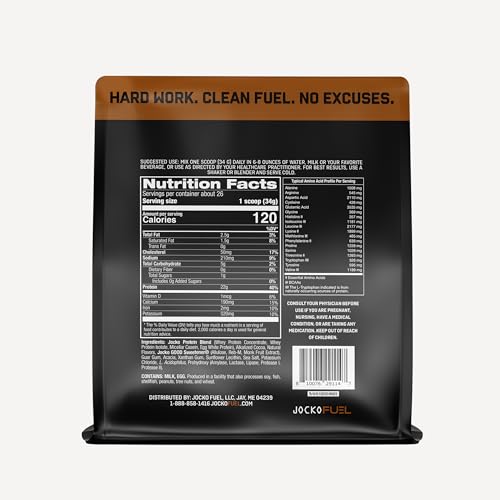 Jocko Fuel Mölk whey powder side profile tub showing packaging