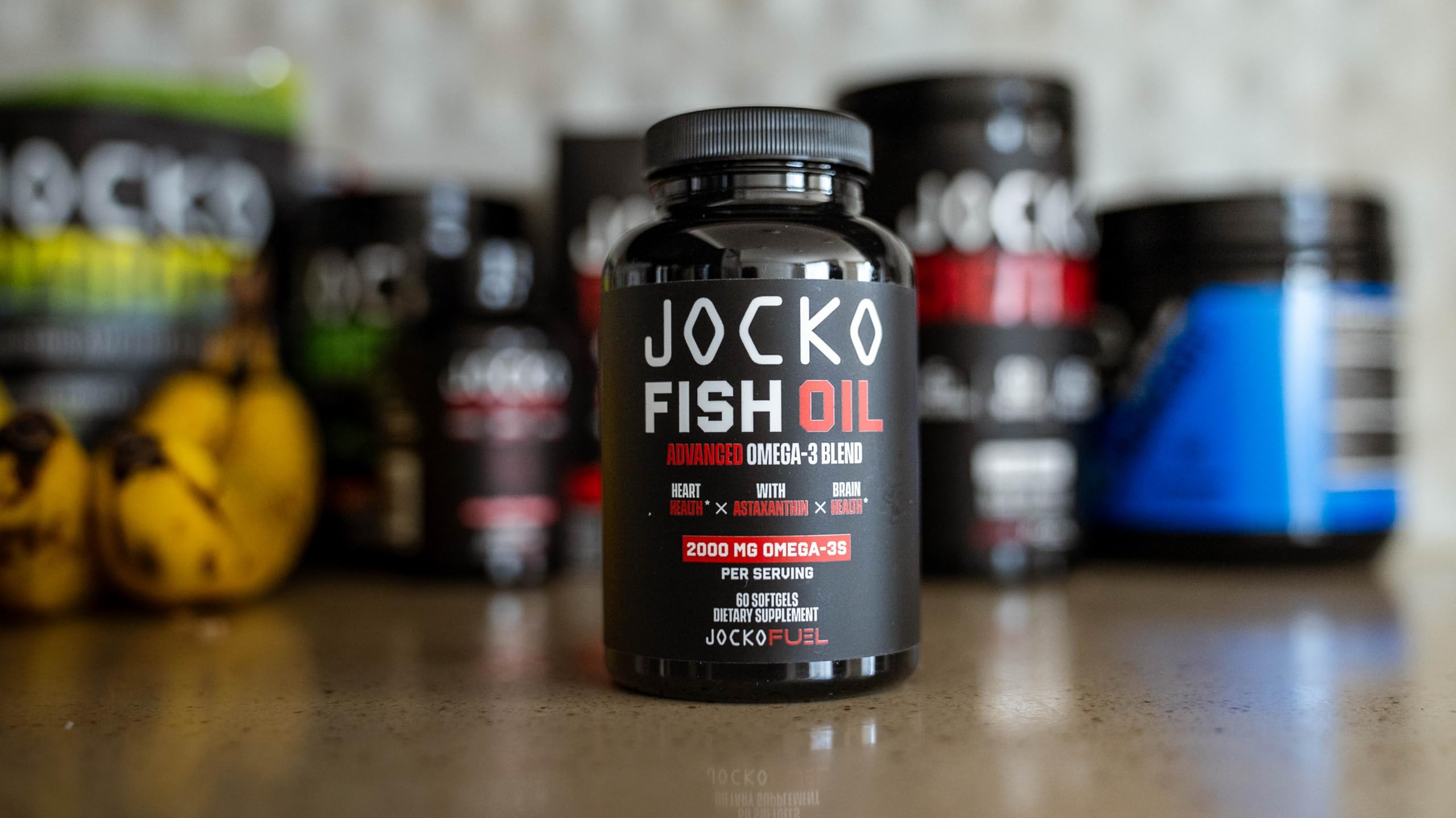 Jocko Fuel omega-3 ingredients label highlighting EPA DHA.