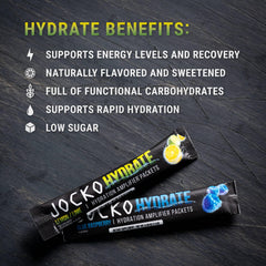 Jocko Fuel lemon-lime flavor provides a citrusy hydration option during training.