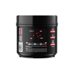 Jocko Fuel Pre Workout serving cup emphasizes quick energy and endurance during workouts.