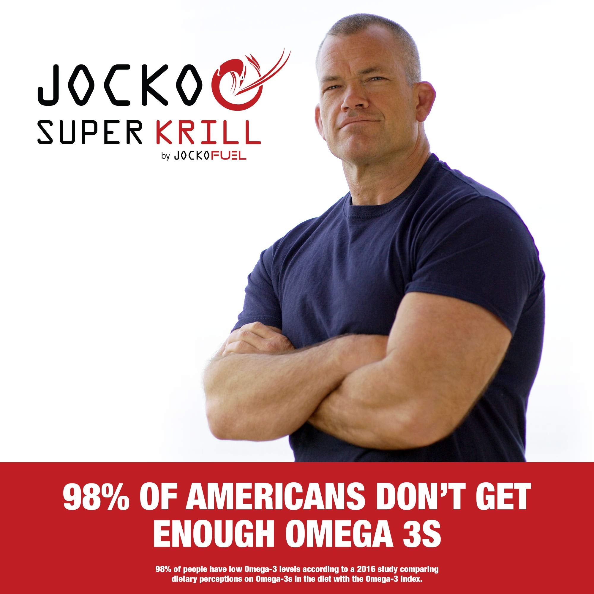 Jocko Fuel bottle with spoon ready for daily Krill Oil routine