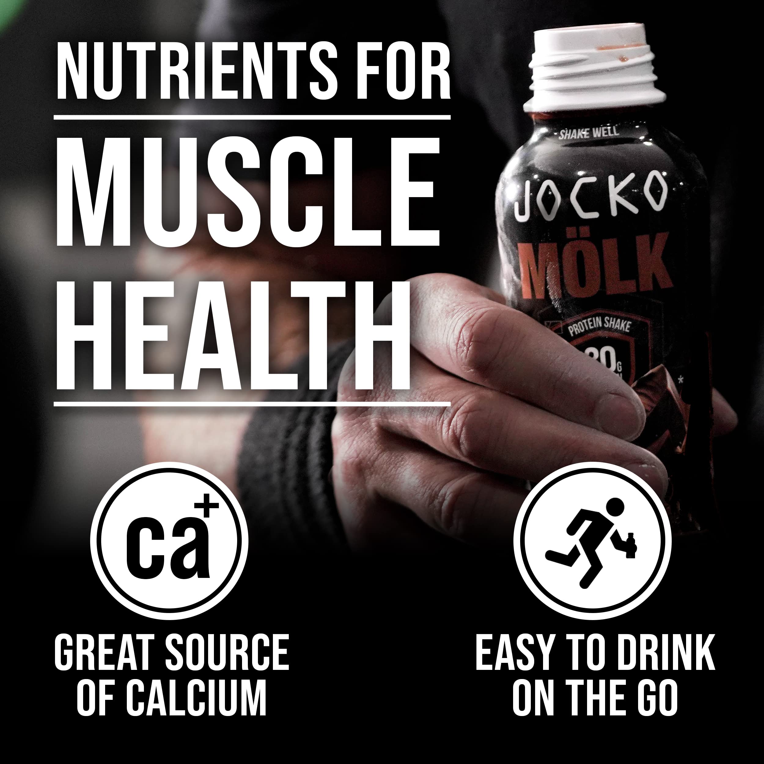 Jocko Mölk monk fruit sweetened flavor for sugar-free chocolate option.