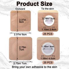 Joez Wonderful beige castor oil pack wrap, 7cm square, comfortable fit