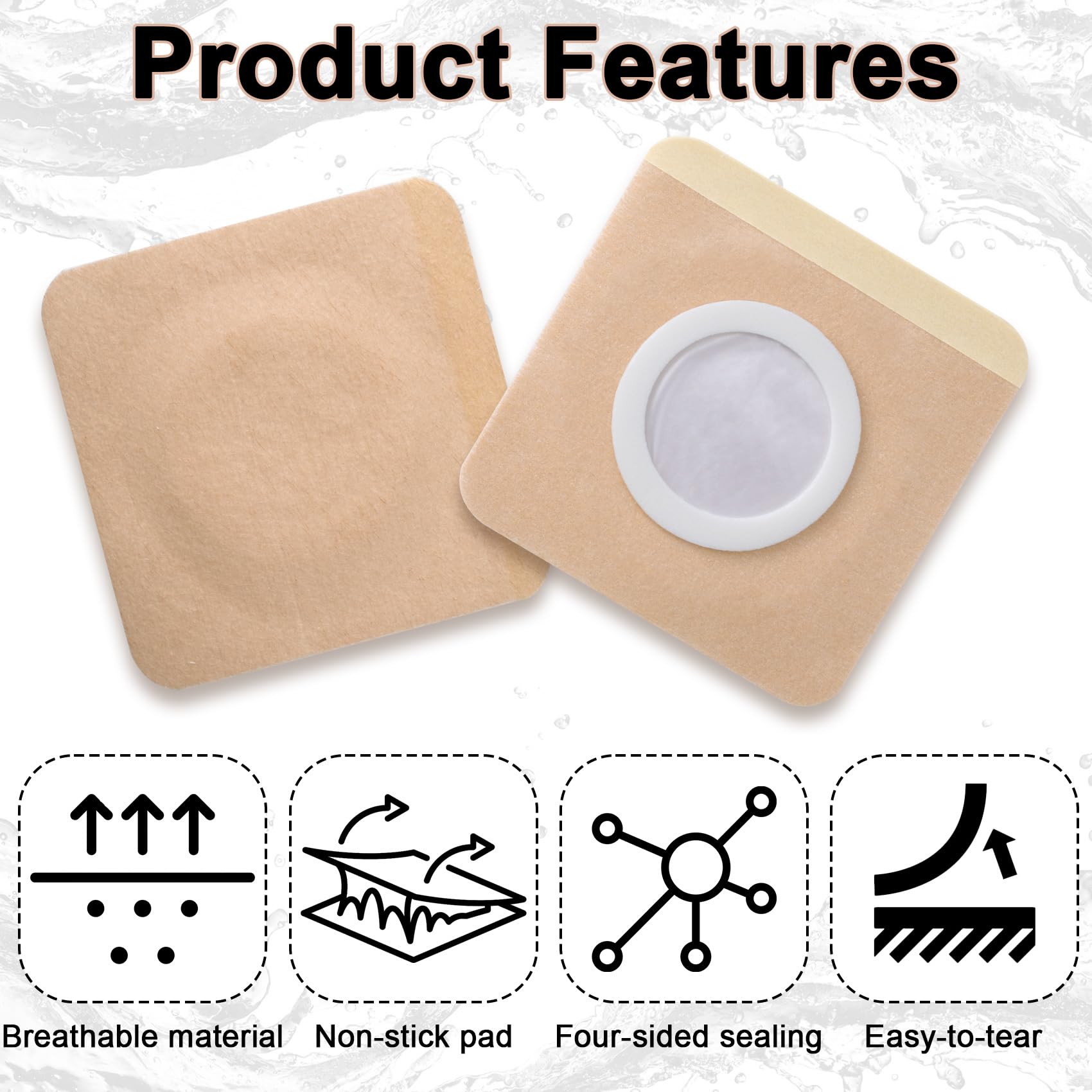 7x7 cm Joez Wonderful wrap fitting the abdomen area
