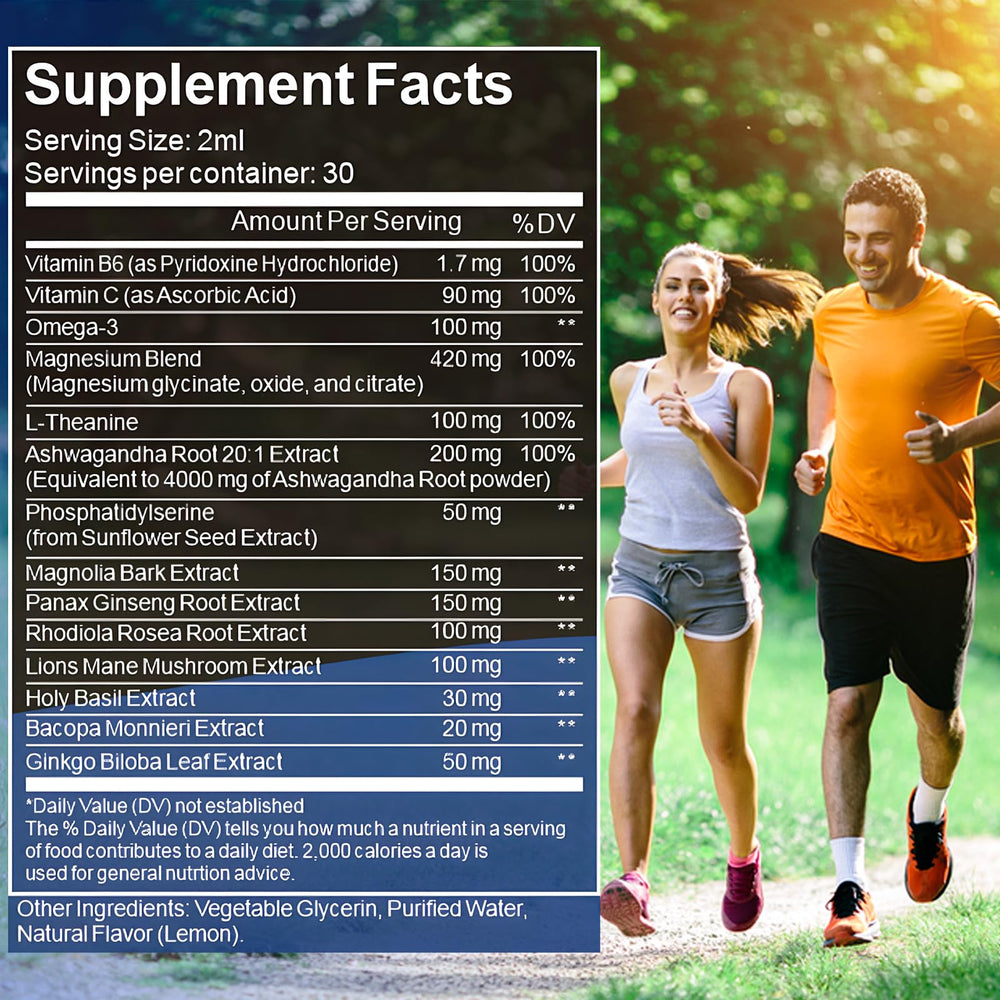 JOHN RAMBO Cortisol Drops 2 oz bottle closeup for portability
