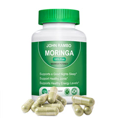 John Rambo Moringa capsules bottle front view for daily wellness