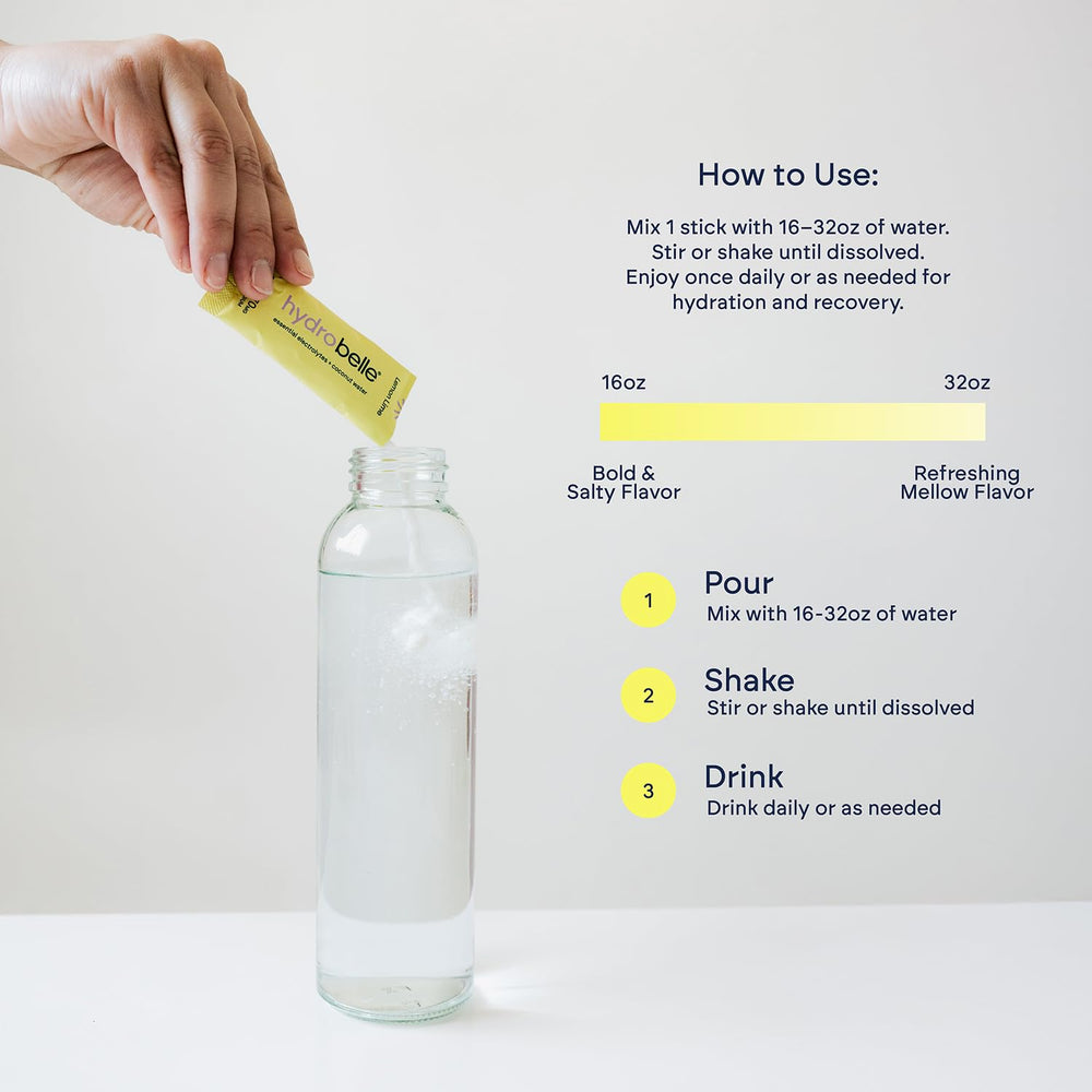 JoinBelle HydroBelle made in USA label highlights clean hydration.
