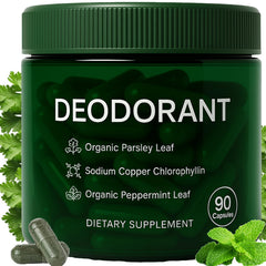 JOKODOMUS bottle with mint-chlorophyll capsules for everyday fresh feeling