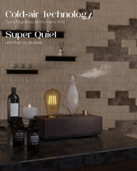 JOOSING diffuser with 3 color lights creates mood-appropriate ambiance