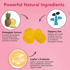 Josmon Her Juicy Pineapple Gummies bottle top view emphasizes convenient daily intake