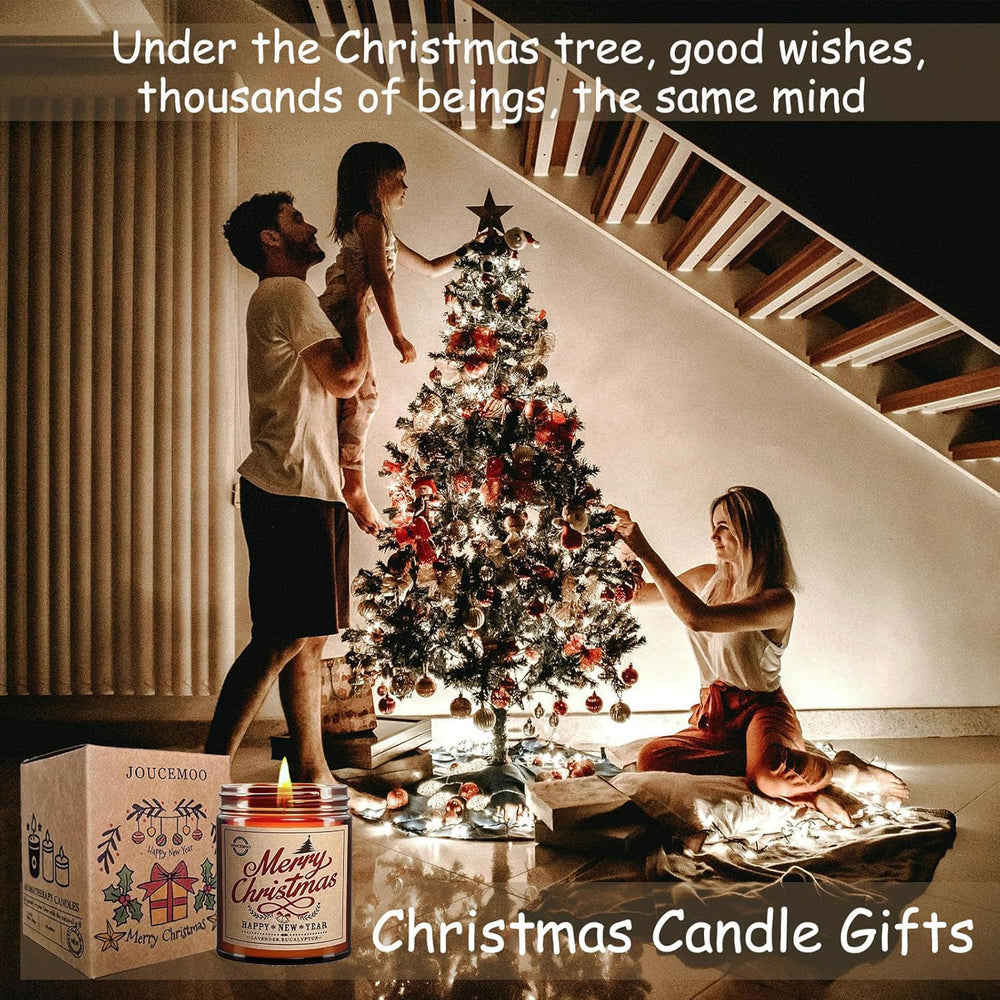 JOUCEMOO essential oil candle with 8% infusion for long-lasting natural scent