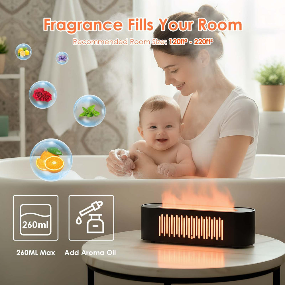 JOVELL diffuser compact size fits desks and nightstands.