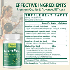 Jovianoy Detox bottle side angle emphasizing portability and ease of use