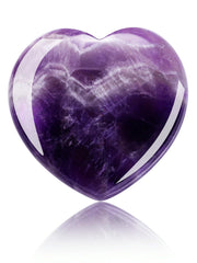 Jovivi amethyst heart palm stone offers a soothing tactile focus.