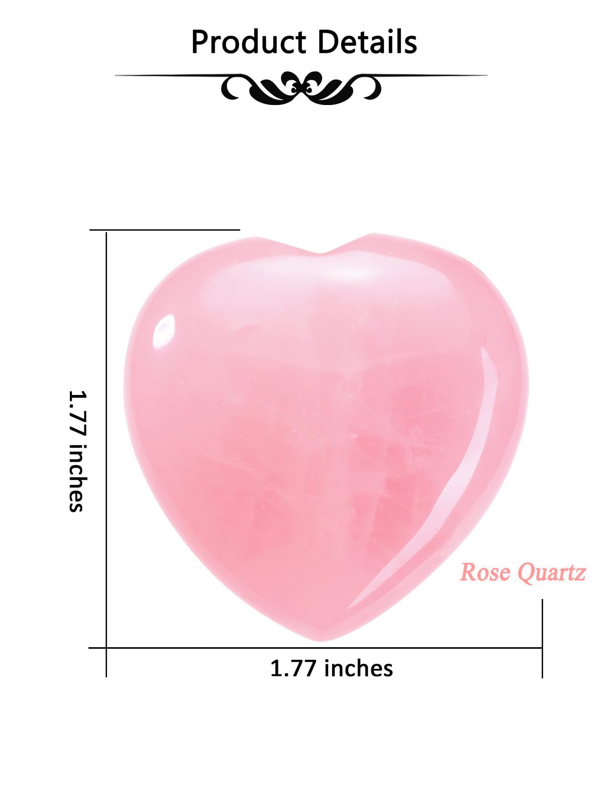 Jovivi decorative crystal heart — elegant rosy glow for ambiance.