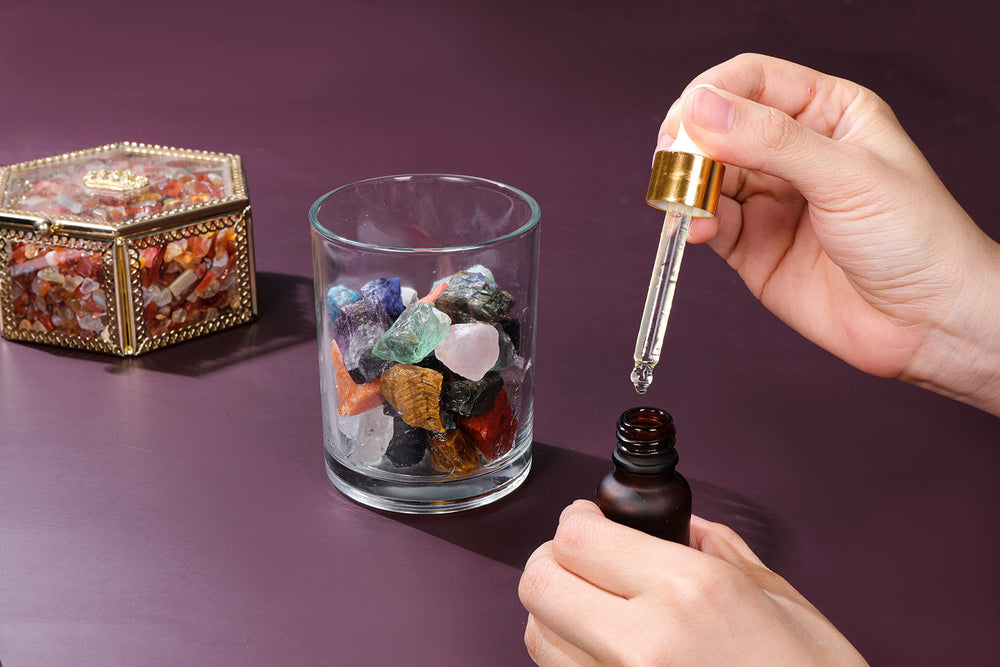 Jovivi educational crystal set for kids geology learning activity.