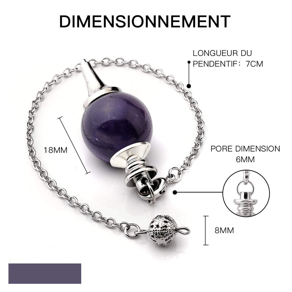 Jovivi obsidian pendulum close-up for protection symbolism and reflective practice.