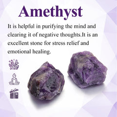 Jovivi natural amethyst crystal display stone for home decor