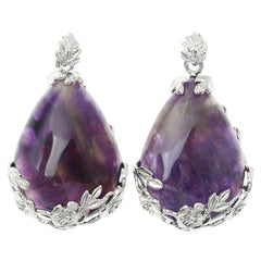 Jovivi rose quartz crystal necklace exudes warmth for daily wear