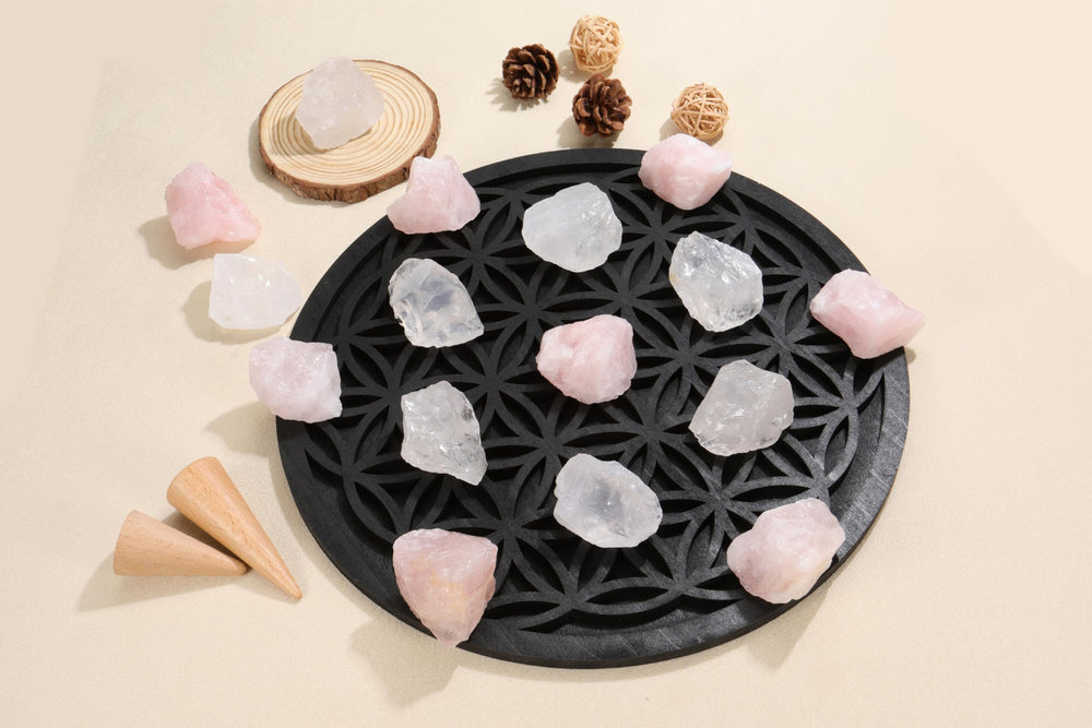 Jovivi rose quartz tumbling-ready stone, great for shaping and wire wrapping jewelry.