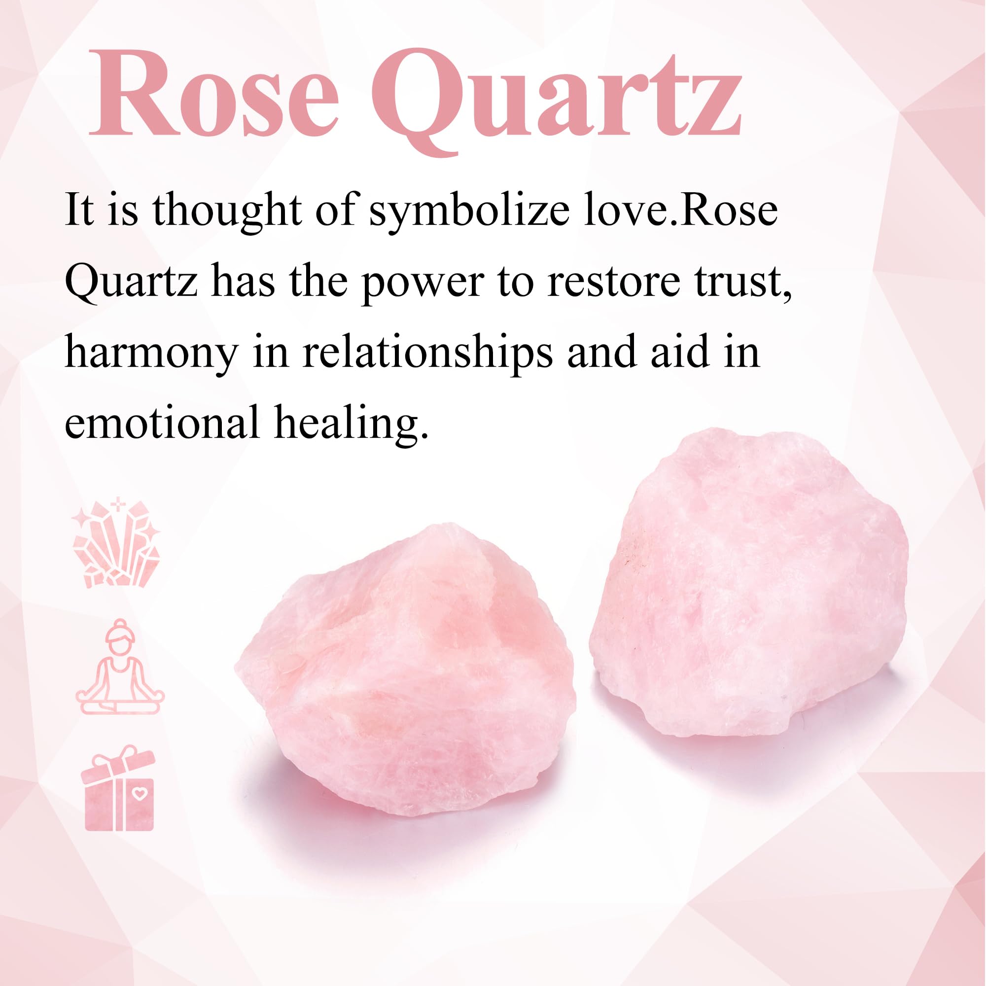 Jovivi rose quartz beauty variation, unique shapes ideal for collectors and home accents.