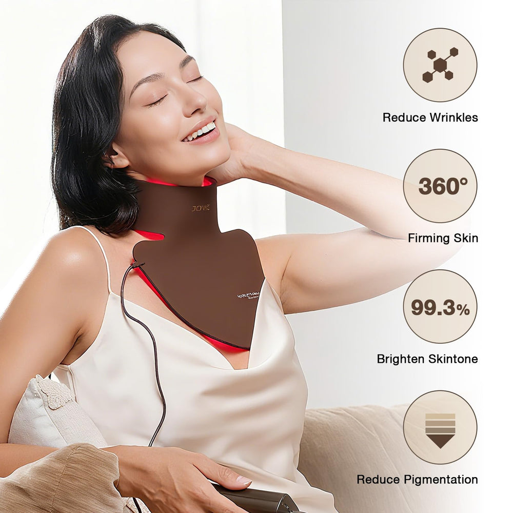 JOVS neck-chest-back coverage view demonstrates broad light exposure reach.