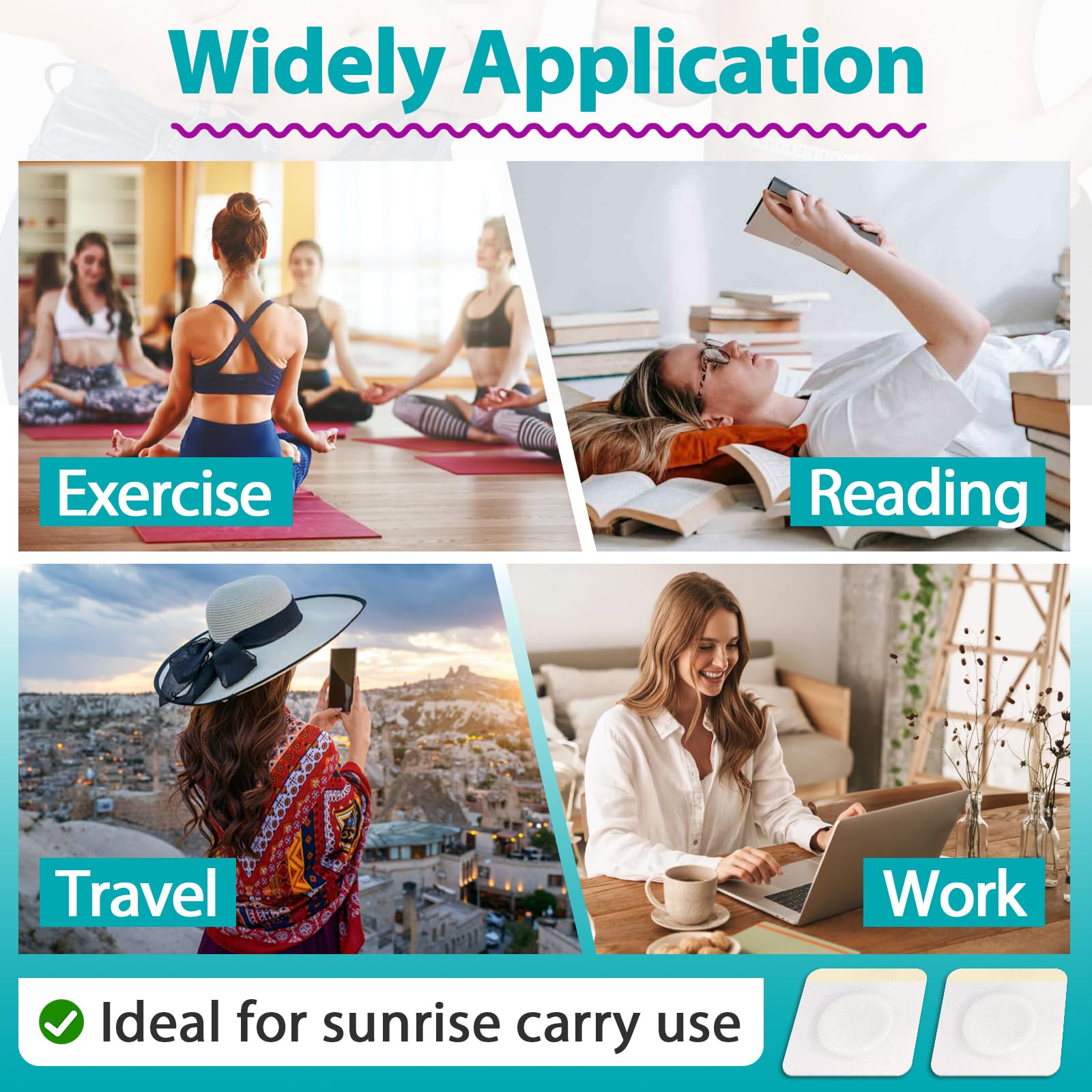 Joworthy castor oil patches 125-pcs pack providing ample supply for sessions