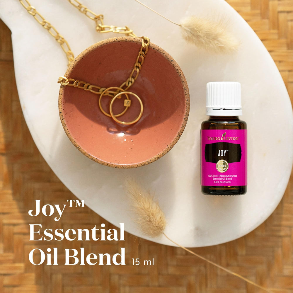 Joy essential oil diffuser scene creating a cozy, inviting atmosphere.