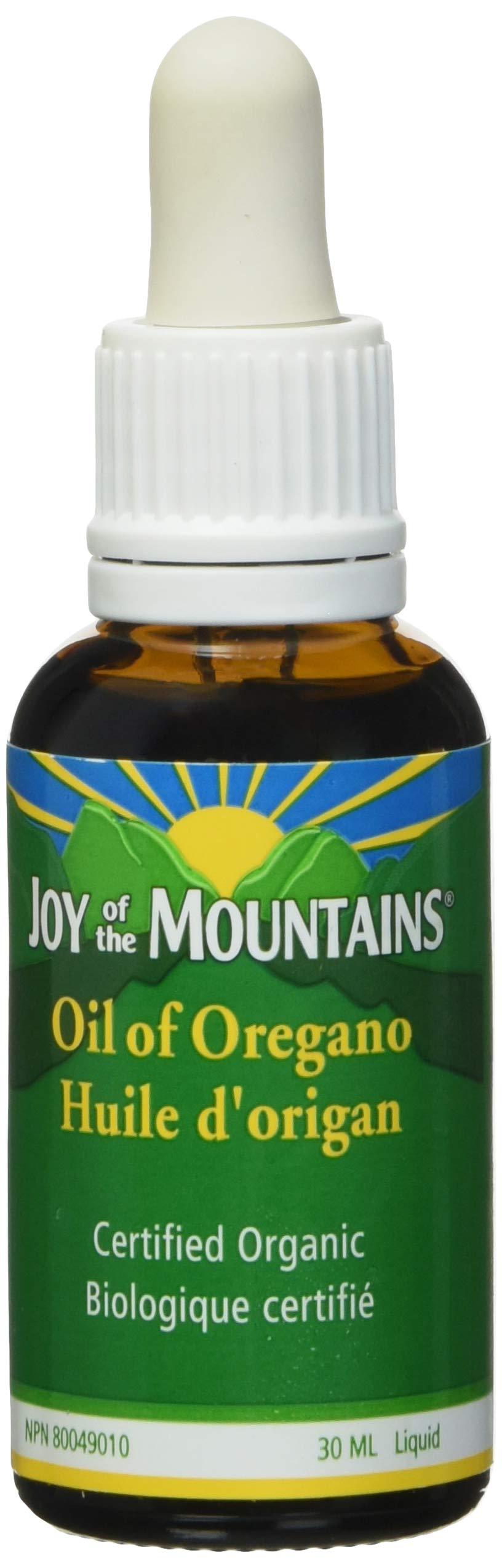 Joy of the Mountains oregano oil bottle—premium organic extract for daily flavor