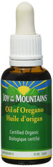 Joy of the Mountains oregano oil bottle—premium organic extract for daily flavor