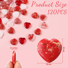Joyfolk red heart stones shine as romantic gifts and keepsakes
