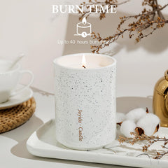Joyido candle with lid; premium packaging and easy storage.