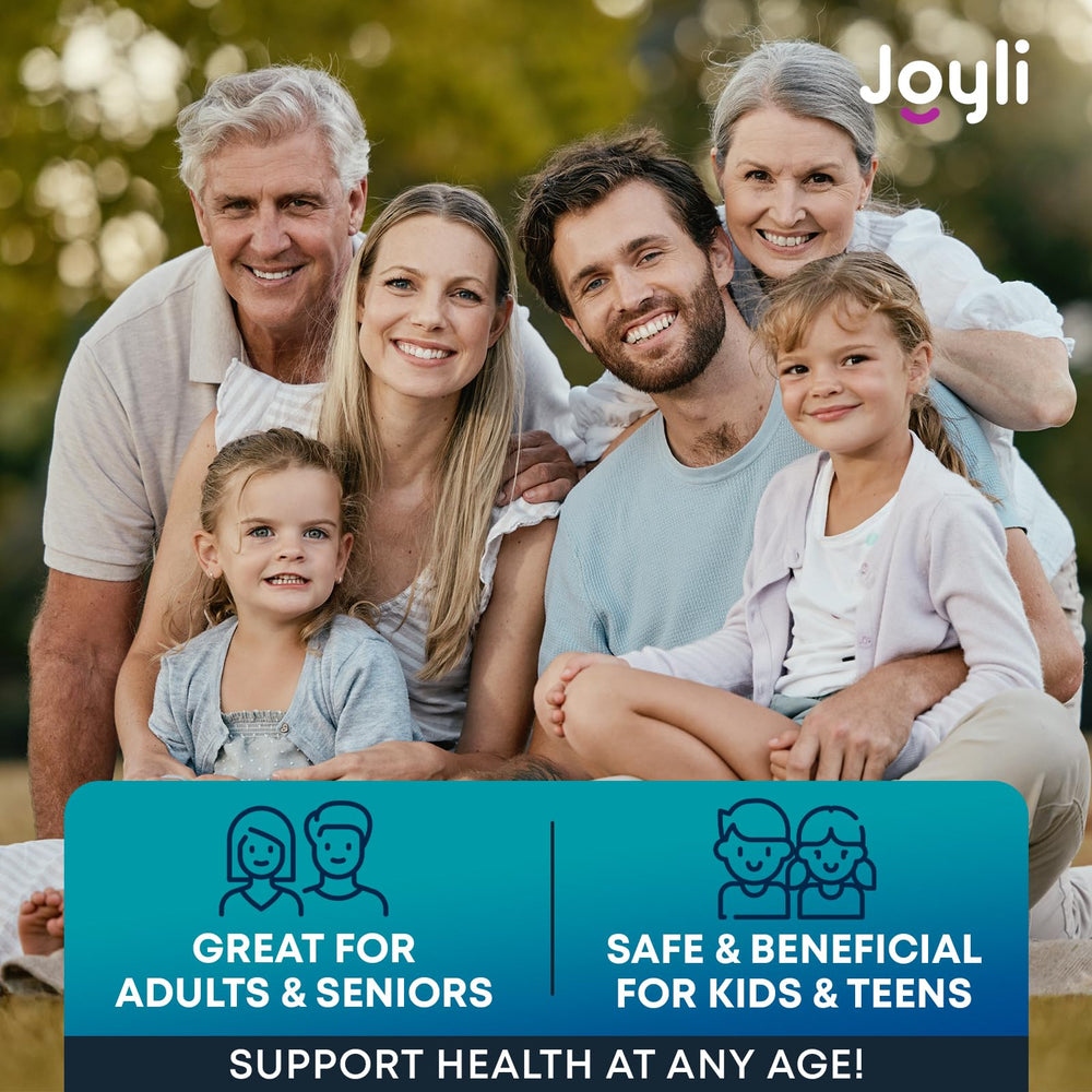 JOYLI kids-friendly glycinate gummies shown as tasty nightly ritual.
