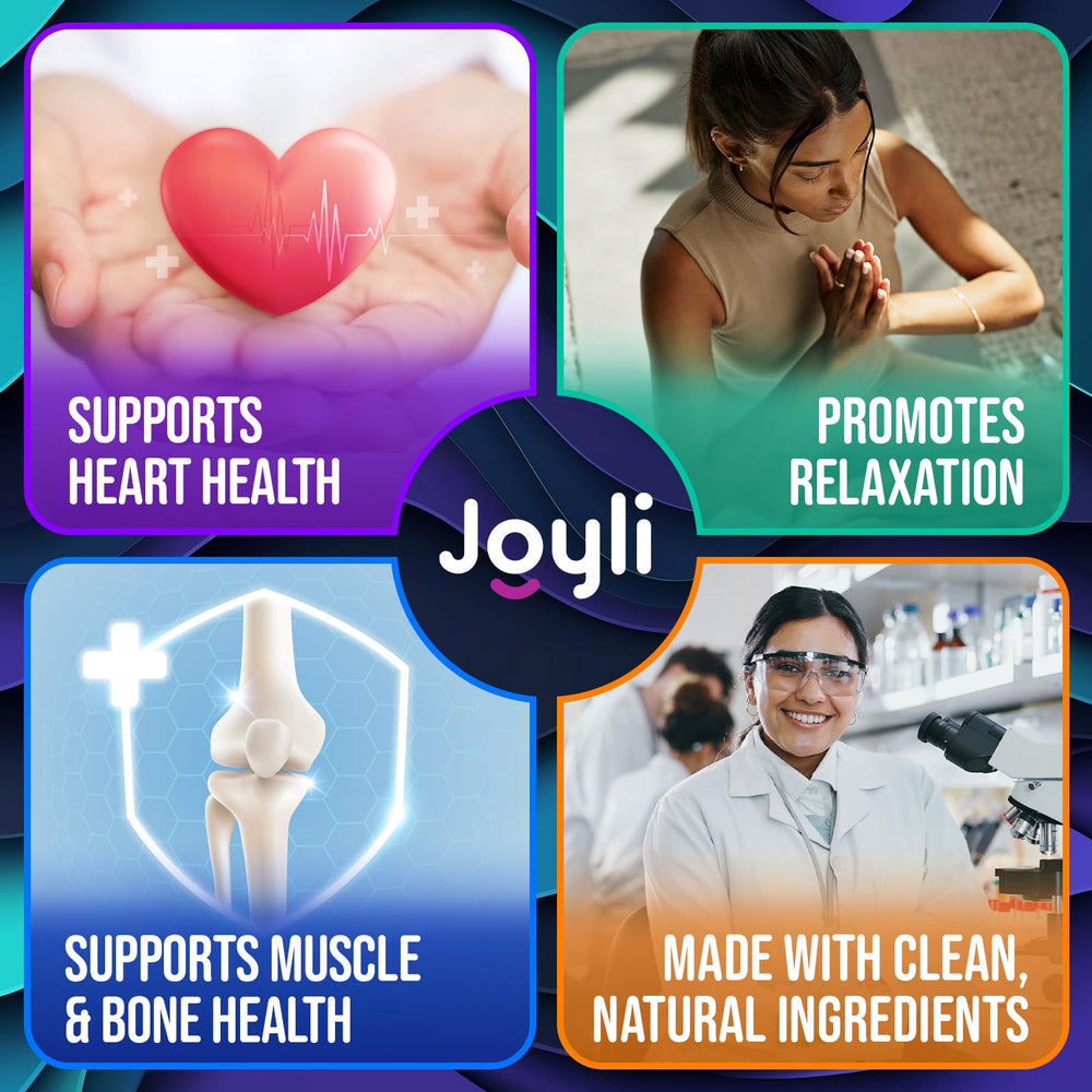 JOYLI glycinate gummies free from artificial sweeteners and additives.