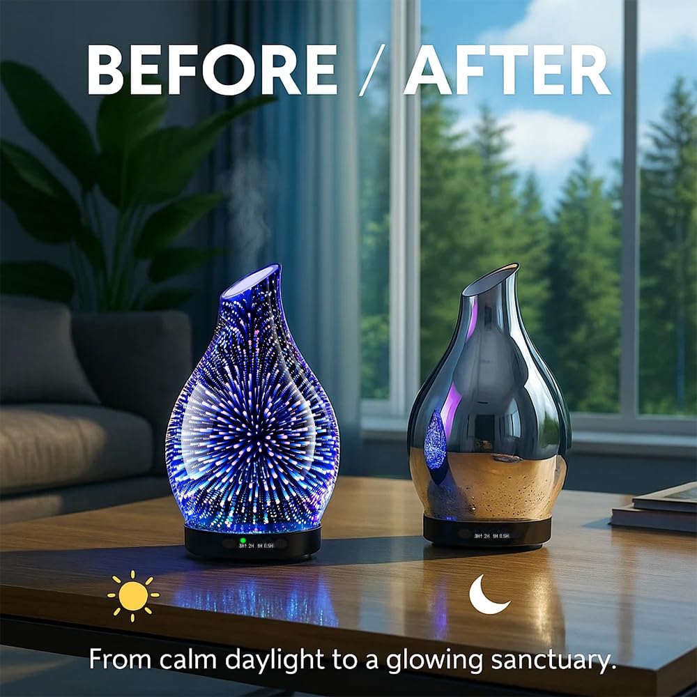 JOYOLO ultrasonic nebulizer emits fine mist for aroma