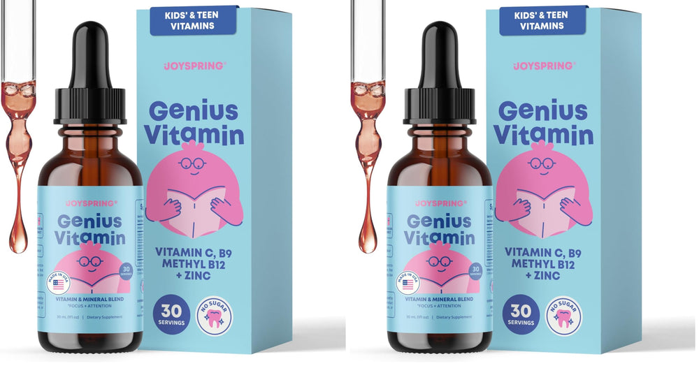 JoySpring Kids B Complex elderberry liquid drops support daily wellness for children