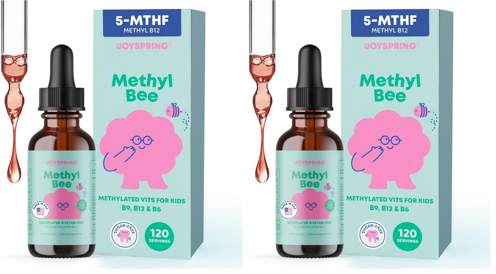 JoySpring MethylBee Kids Berry Lemonade bottle front for daily support